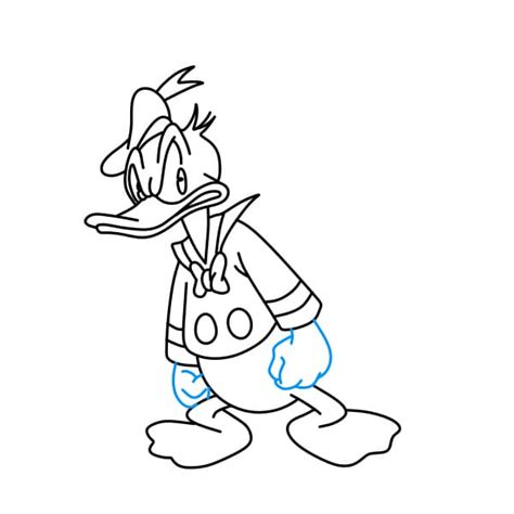 Passo Desenhe Uma Cauda Do Pato Donald