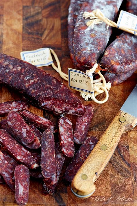 See more ideas about salami recipes, homemade sausage, recipes. Homemade Dry Cured Sujuk - Taste of Artisan