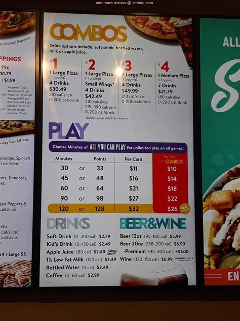 Chuck E Cheese Menu With Prices Hours Menu And Prices The Best Porn