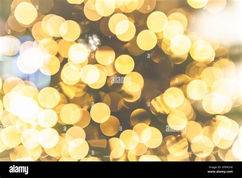 Warm Lighting For Party Or Christmas With Lens Flares And Blur