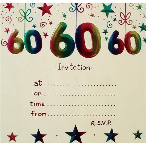 20+ Ideas 60th birthday party invitations Card Templates ...