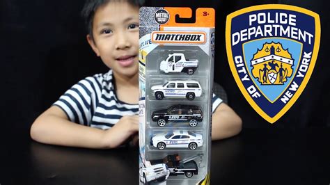Matchbox Nypd Police Rescue Vehicles 5 Pack Toy Car Unboxing Youtube