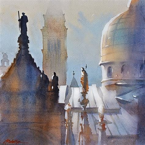 Simply Creative Architecture Watercolor Paintings By Thomas W Schaller