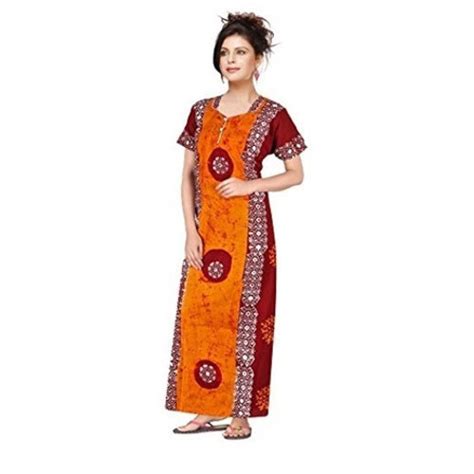 Cotton Printed Ladies Full Length Night Wear Gown Xl At Rs 150piece In Jalandhar