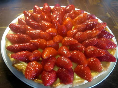 recette de tarte aux fraises à la crème pâtissière par tatie