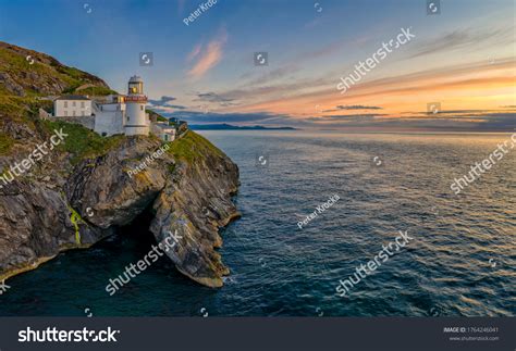 Aerial View Daylight Begins Yielding Twilight Stock Photo 1764246041