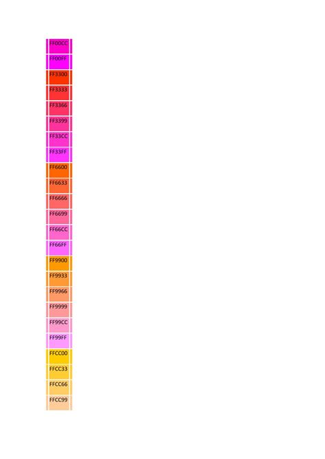 Lista De Colores Hexadecimales By Yeni Miranda Issuu
