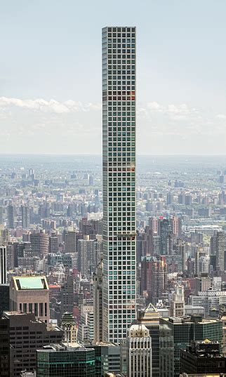 Worlds Tallest Residential Skyscraper In Manhattan New York Stock Photo