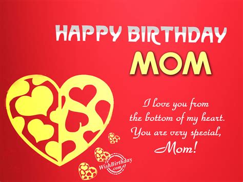 I Love You Mom Happy Birthday
