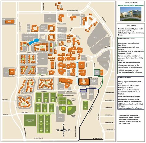 Campus Map The University Of Texas At Dallas Building Map