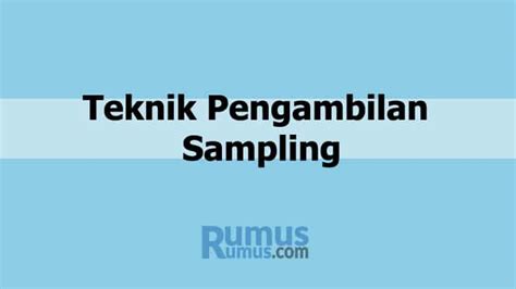 Rumus Proportional Random Sampling – Brain