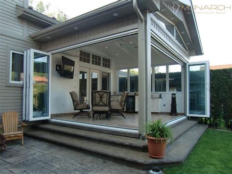 Opening a sliding window from the exterior is something that you hear a lot about when it comes to burglars and special forces operations, but if you step back make sure that you only attempt to open your own windows this way. Sliding Glass Wall for Patio | Patio enclosures, Backyard ...