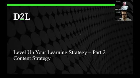 Level Up Your Learning Strategy Part 2 - Content Strategy Event by D2L