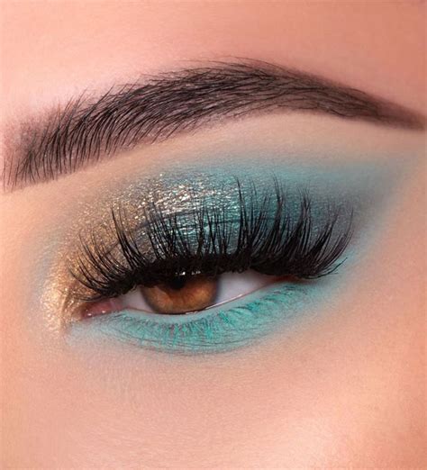 Colorful Eye Makeup Close Up