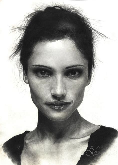 Leonor Varela Vasiliy Pencil Figurative Realism Art Female Head Woman Face Portrait