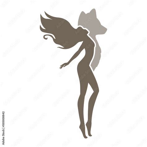 Beautiful Naked Woman Vector Illustration Stock Vector Adobe Stock