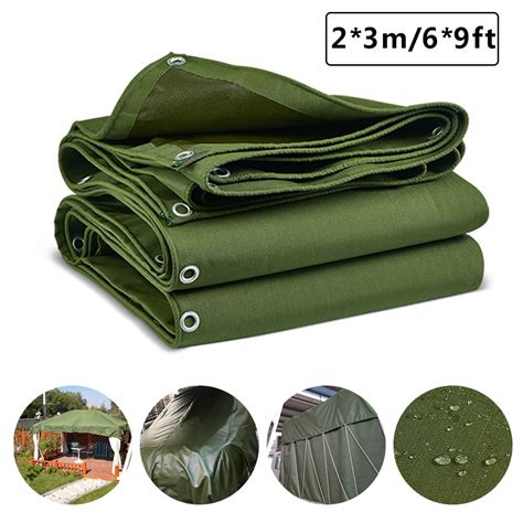 Heavy Duty Tarps Waterproof Ground Tent Trailer Cover Tarpaulin Wear Resistant Cover With
