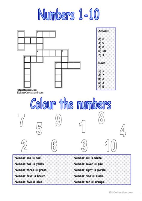 Printable Numbers 1 10 Printable Number Charts 1 10 Activity
