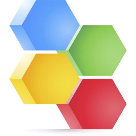 Hexagon 3d Toy Gradient Icon