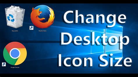 If you want to make the changes in terms of icons size in file explorer, follow the steps below. How to Change Desktop icon size - Windows - YouTube