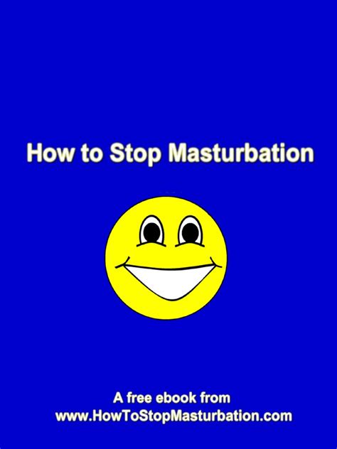 how to stop masturbation pdf self control self management
