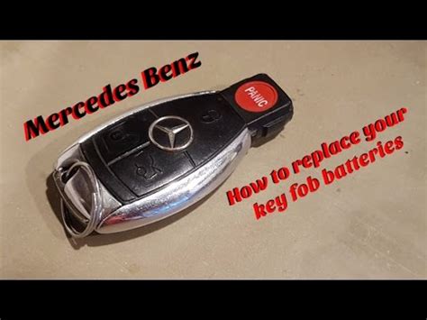 Dead batteries in your key will not keep the car from starting, that only operates the central locking. How to change Mercedes Key Fob Batteries. 2005 to 2012 ...
