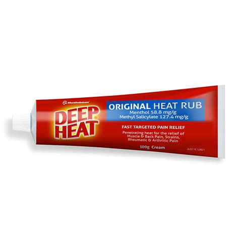Deep Heat Original Pain Relief Cream Deep Heat Australia