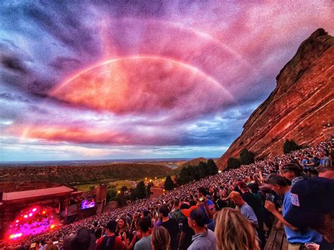 Photo Taken Inside The Red Rocks Amphitheater Last Night During A
