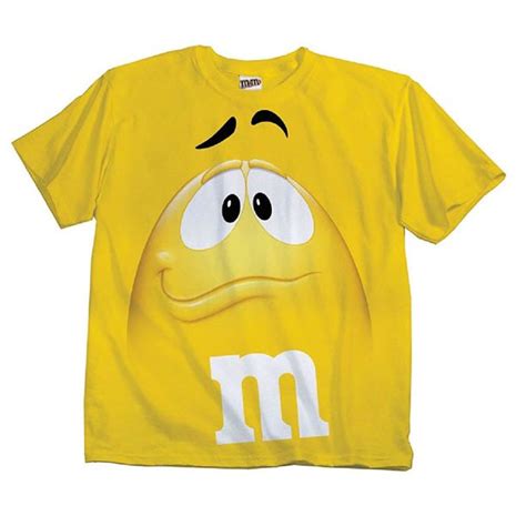 mandm candy silly character face adult t shirt