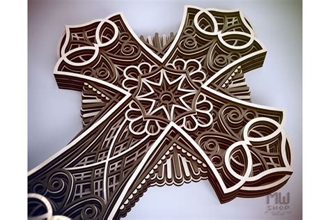 Cr05 - Multilayer Cross, Laser cut Cross, Cricut Cross SVG (578857