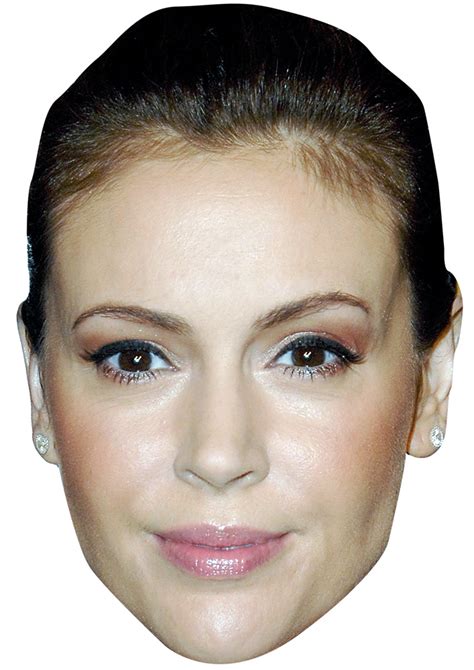 Alyssa Milano Mask — Mask Junction High Quality Celebrity Face Masks And Standees