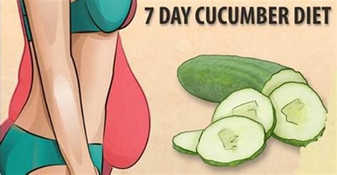 7 Day Cucumber Diet With An Exercises Plan That Drops Pounds Very Fast