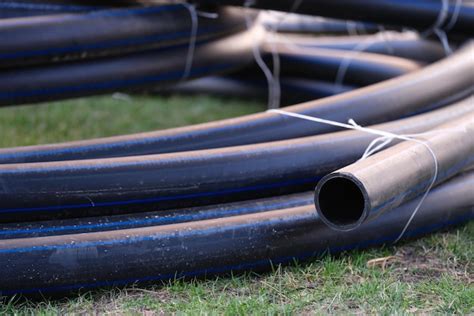 Premium Photo Plastic Pipes For Underground Water Supply And Sewerage