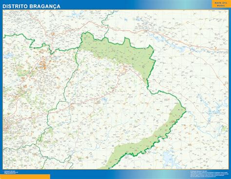 Procurar Mapa Distrito Bragança imprimido de grande ...