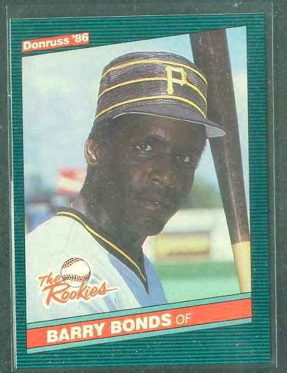 Sometimes topps would put a small gold award cup at the bottom of the. Barry Bonds - 1986 Donruss Rookies #11 ROOKIE (NEAR MINT to NM/MINT)