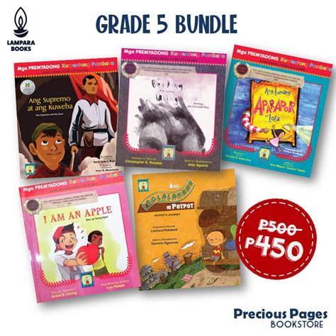 Mga Premyadong Kuwentong Pambata For Grade Five Bundle 5 Books