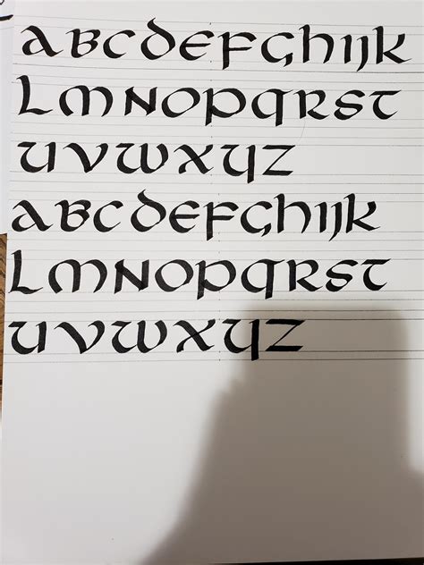 Study Sessions Uncial Part 2 Majuscule Calligraphy