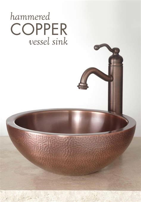 With A Wonderfully Warm Glow This Copper Vessel Sink Features A