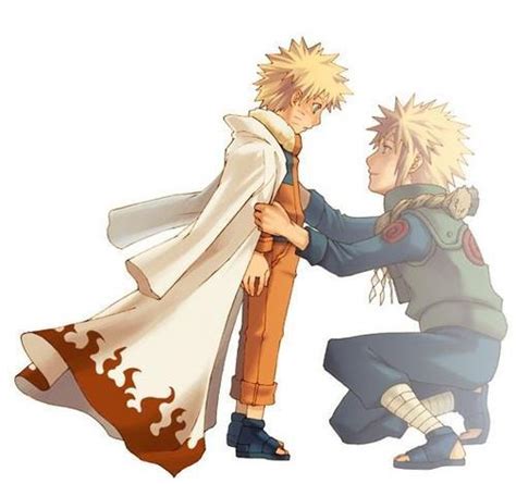 Minato Namikaze And Naruto~ Father And Son By Somethingkawaii101af On