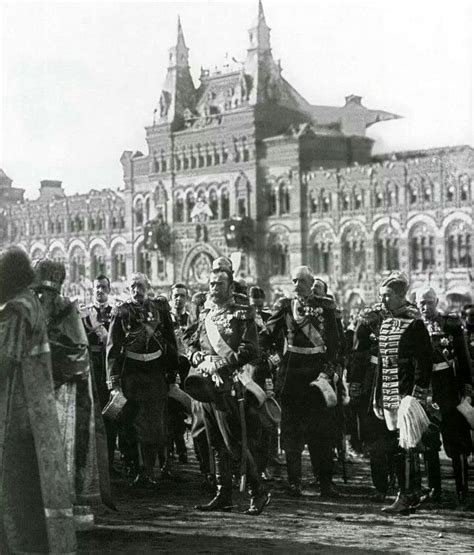 Tsar Nicholas Ll Of Russia At The Red Squarein Moscowrussia In 1913