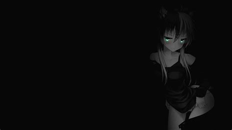 Undressing Selective Coloring Black Background Dark Background Simple Background Anime