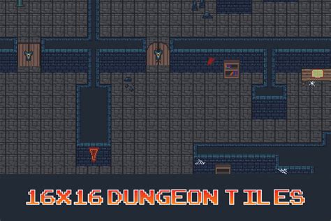 16x16 Topdown Dungeon Tileset 2d Unity Asset Store