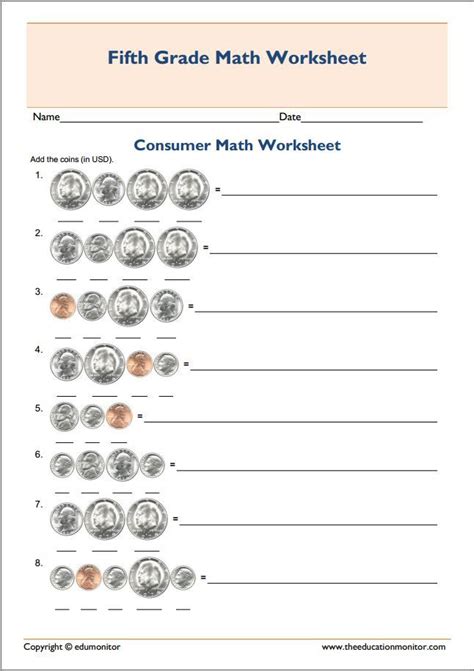 Printable Worksheets For 5th Grade Free