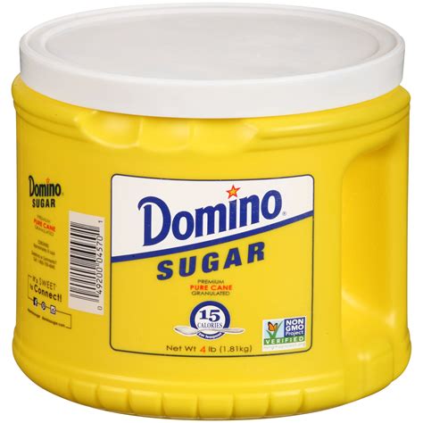 Domino Premium Pure Cane Granulated Sugar 4 Lb Canister