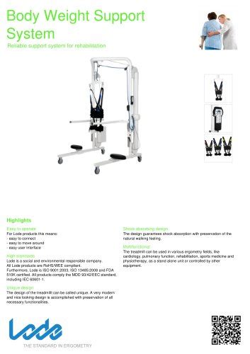 Body Weight Support System Lode Pdf Catalogs Technical Documentation