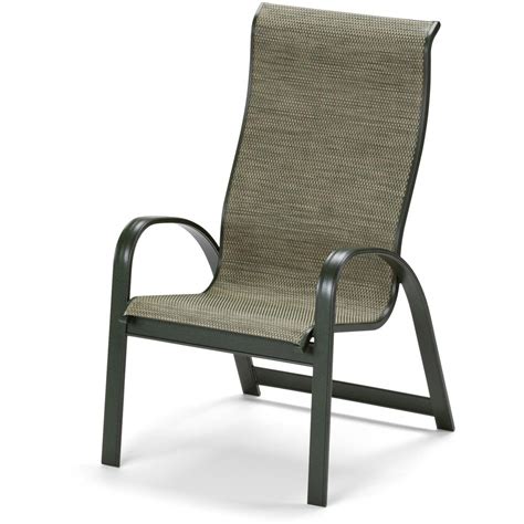 Sling Stacking Patio Chair Hampton Bay Commercial Grade Aluminum