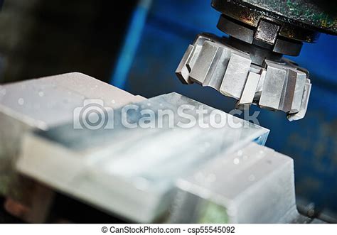 Industrial Metalworking Machining Cutting Process Of Blank Detail By