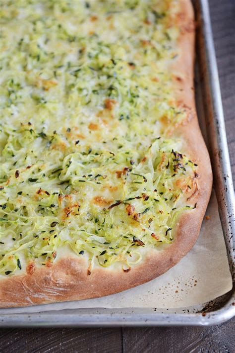 Cheesy Zucchini Pizza Recipe Mels Kitchen Cafe