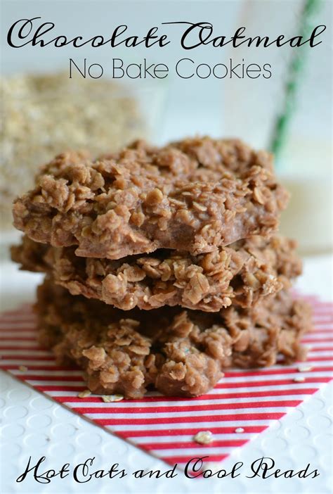 On medium heat, bring to a boil for one full minute. Hot Eats and Cool Reads: Chocolate Oatmeal No Bake Cookies ...