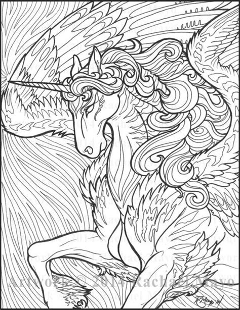 Hard Unicorn Coloring Pages